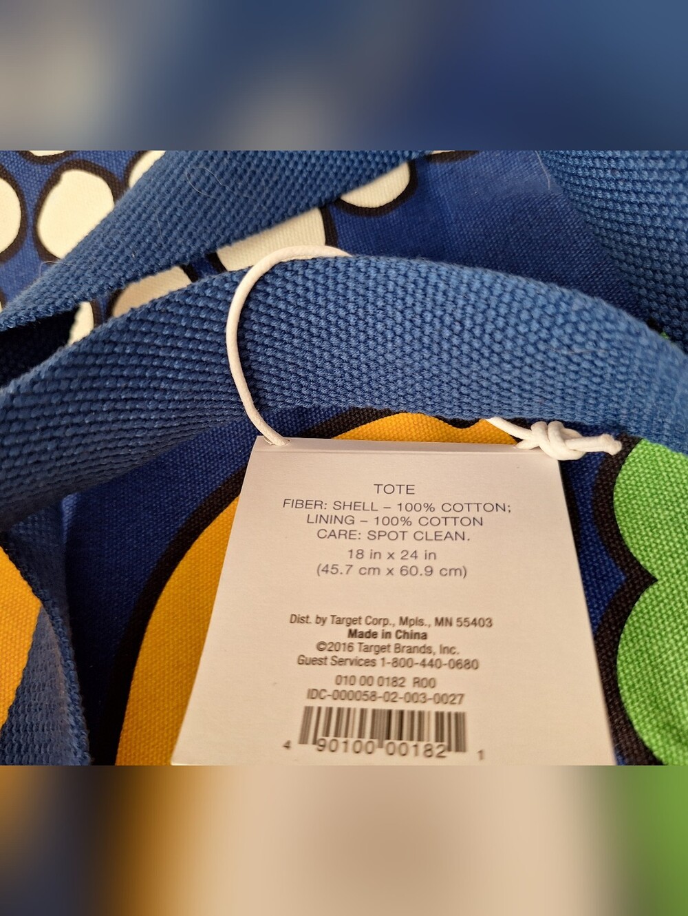 Marimekko Kukkatori Canvas Tote Oversized Beach Bag Colorful Floral HTF Rare NWT - Picture 8 of 15